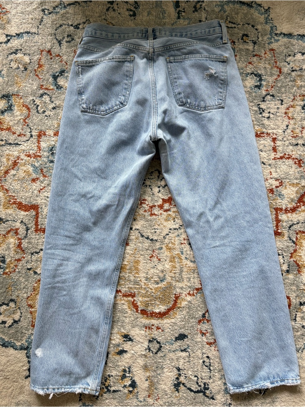 AGOLDE Parker Light Blue High-Rise Straight Jeans - Picture 5 of 5